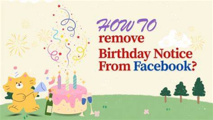 How to Remove Your Birthday From Facebook