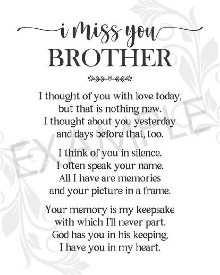 I Miss My Brother In Heaven Quotes. QuotesGram