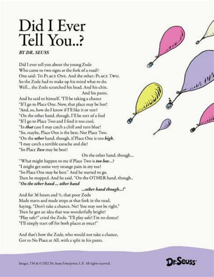 Is Dr. Seuss A Poet?