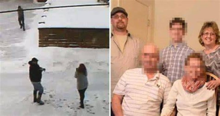 Jeffrey Spaide Snow Shoveling Shooting Caught on Video