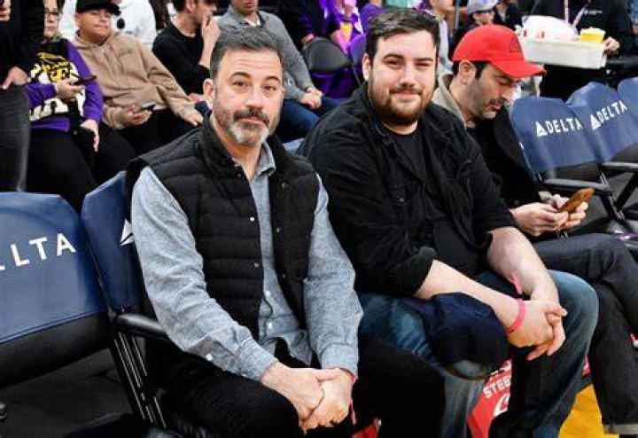 Jimmy Kimmel and Son Kevin Kimmel at Lakers Game POPSUGAR Celebrity UK