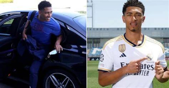 Jude Bellingham driven to Real Madrid training by two persons one is