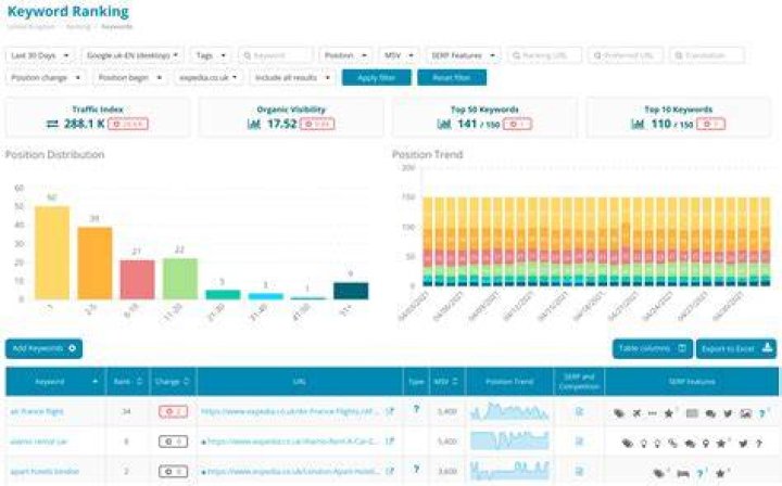 Keyword Ranking & Visibility Report
