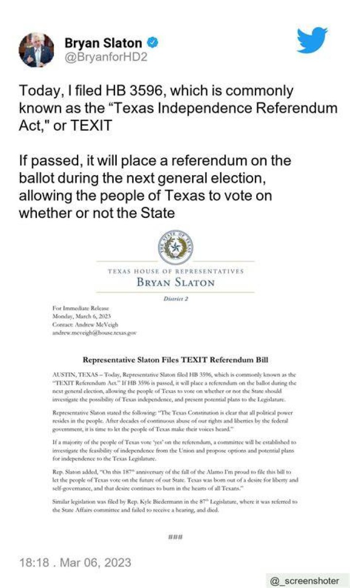 Local Texas House Representative Bryan Slaton Absent For Two Days of