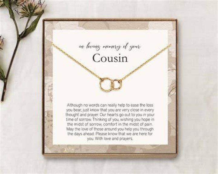 Loss of Cousin Gift Grief Gift Sympathy Gift Cousin Etsy