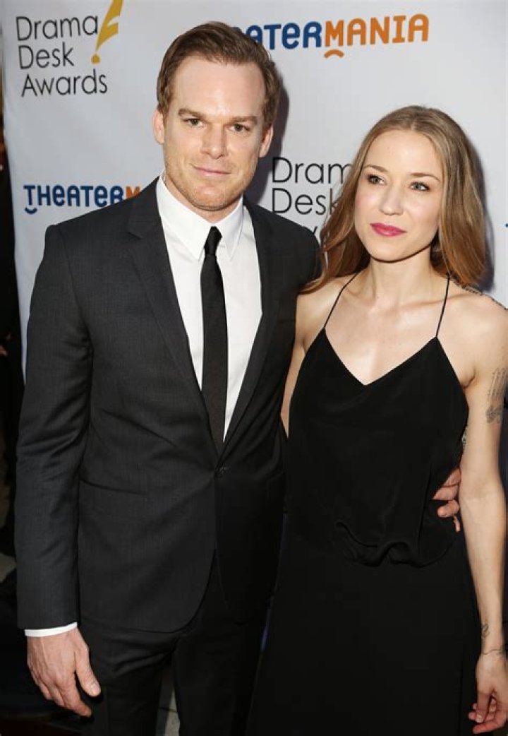 Michael C. Hall & Wife Enjoy Fresh Air With Their Pup Photo