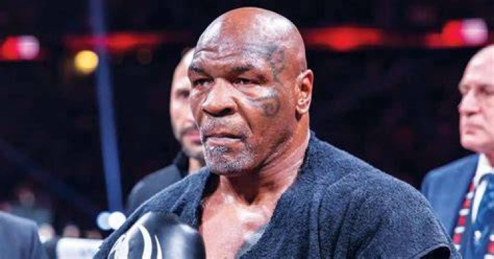 Mike Tyson shows off grey beard at iHeartRadio Podcast Awards Daily