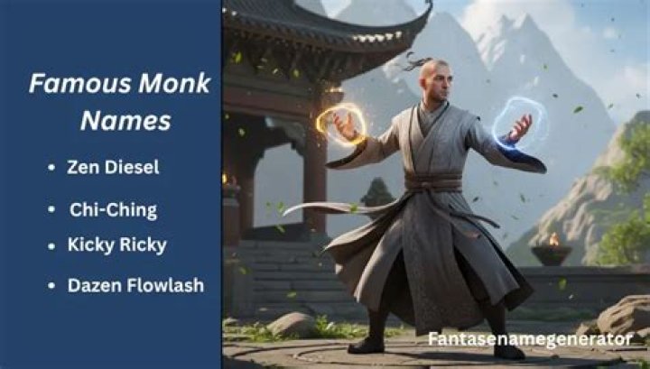 Monk Name Generator 1000s of random monk names