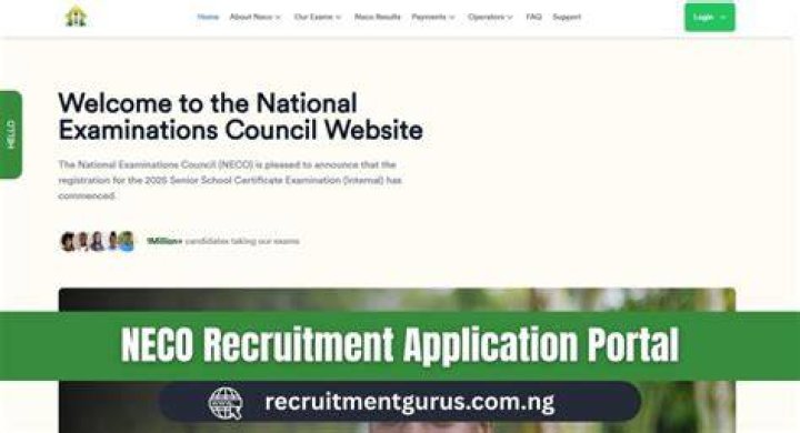NECO Recruitment 2023/2024 Application Portal Form 