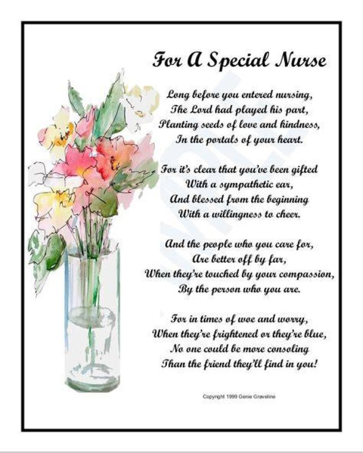 Nurse Poem Nurse Graduation Nurse Thank You Nurse Etsy Mom poems