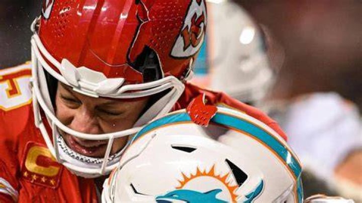 Patrick Mahomes Broken helmet was a first, I'm sure it was because of