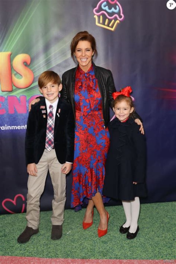 Photo Stephanie Ruhle et ses deux enfants assistent à l'inauguration
