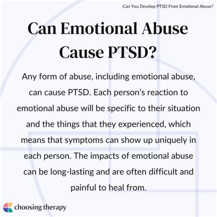 PTSD From Emotional Abuse The LongTerm Effects of Trauma