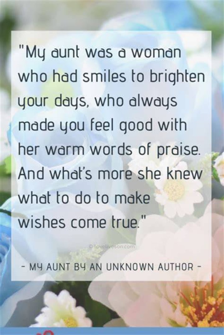 Quotes About Aunts Who Passed Away