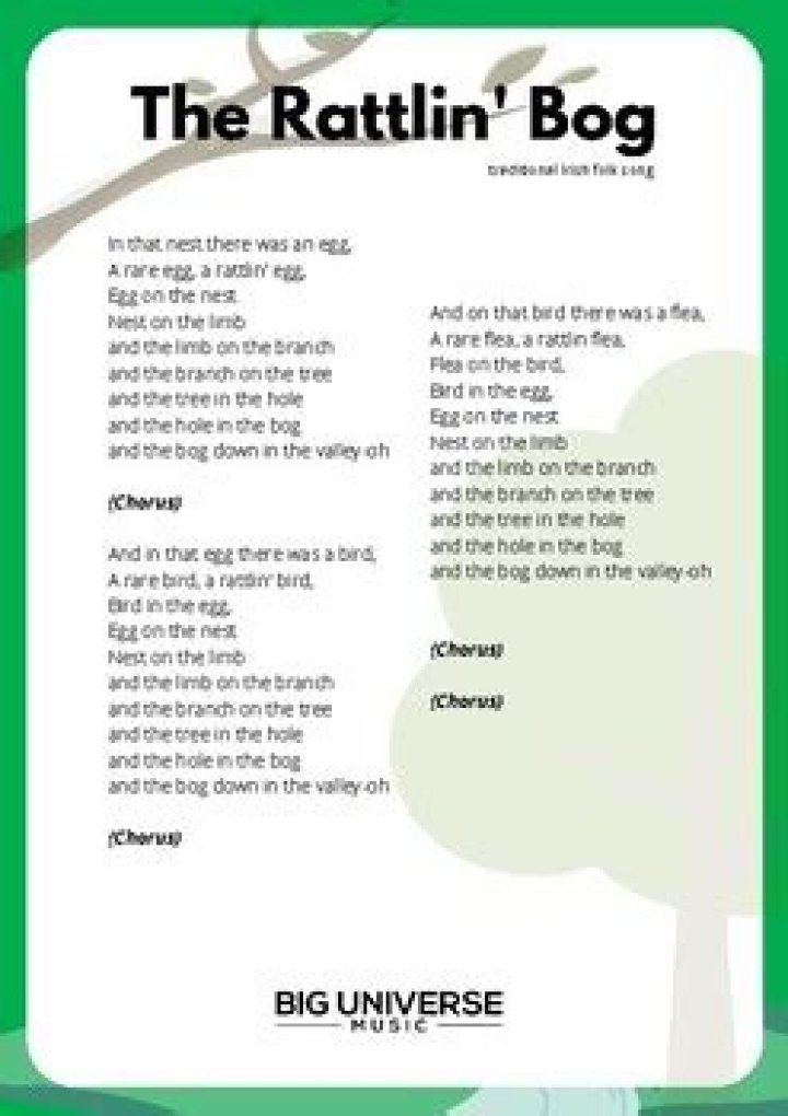 Rattlin bog lyrics |