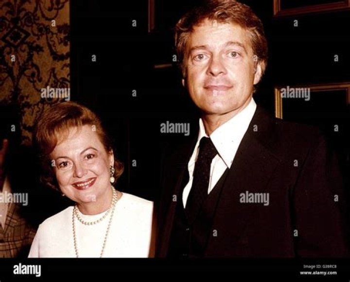 Robert Osborne with Olivia de Havilland at the Academy Awards in 1977
