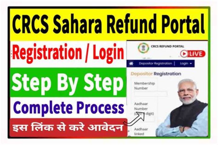 Sahara Refund Portal CRCS Login, Direct Link, Claim your