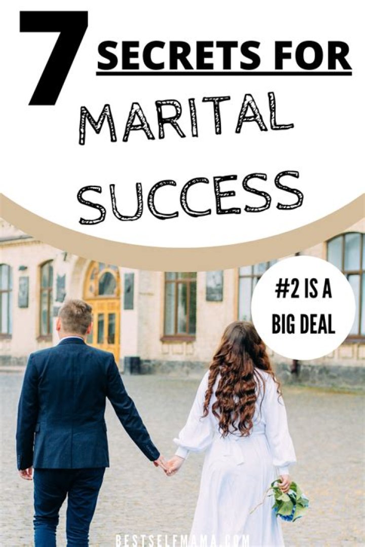 Secrets To Marital Success Revealed