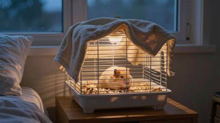 Should I cover my hamsters cage at night?
