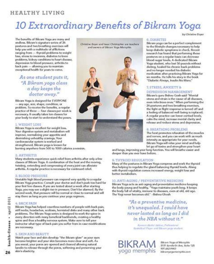 The Best Benefits Of Bikram Yoga References Fit