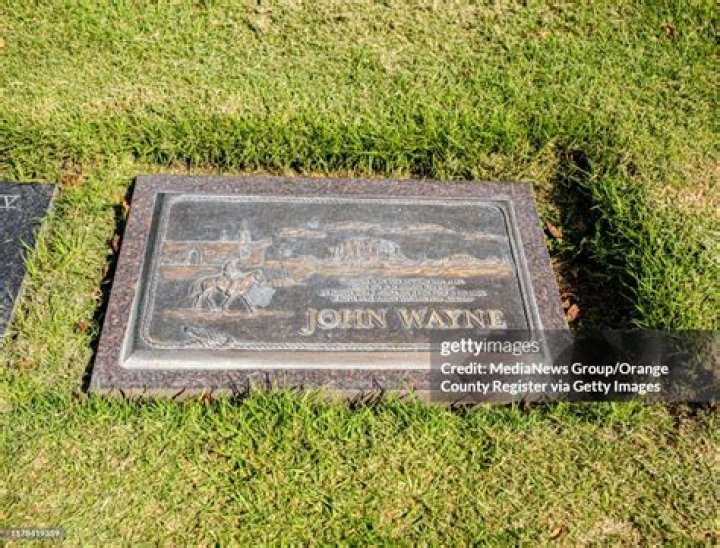 The gravesite of John Wayne at Pacific View Memorial Park and... News