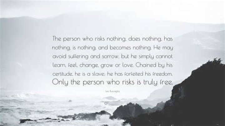 The Person who risks nothing does nothing has nothing. Best Etsy in