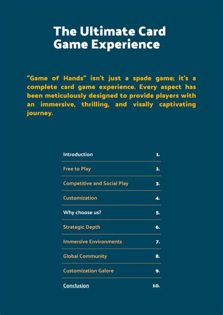 The Ultimate Card Game Experience