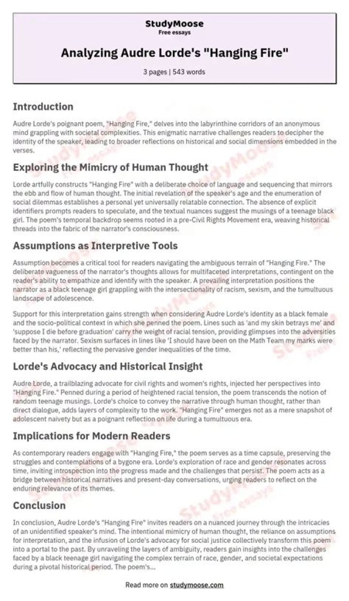 Through analyzing Audre Lorde’s essay on multiple identities and
