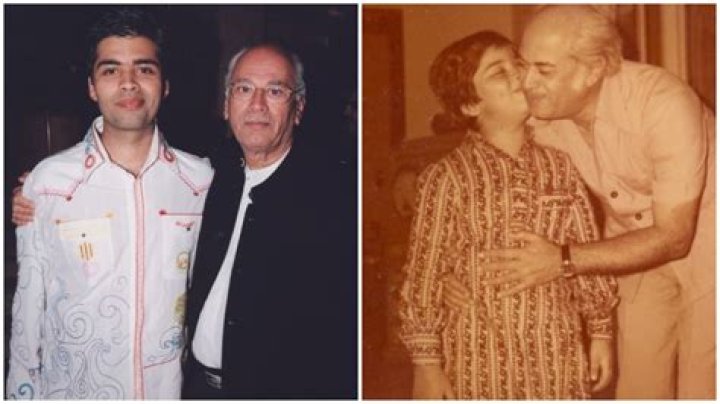 Throwback pic Karan Johar remembers late father Yash Johar on death