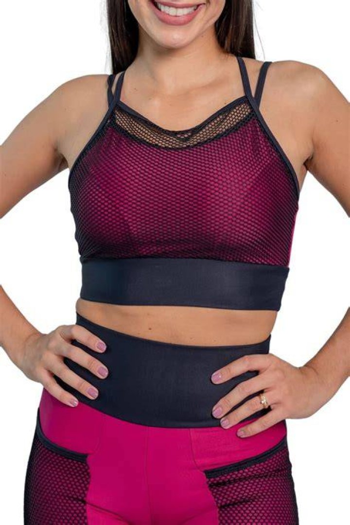 Top String em Suplex Poliamida COM BOJO Donna Carioca Moda fitness