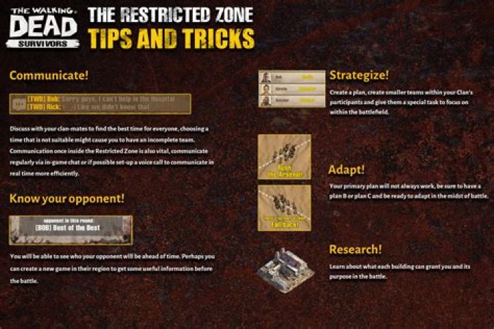 TWD Survivors Restricted Zone. Clan vs Clan (CvC)
