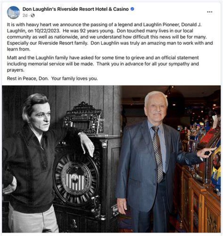 Uncover The Visionary Legacy Of Don Laughlin, Riverside Resort Casino Pioneer