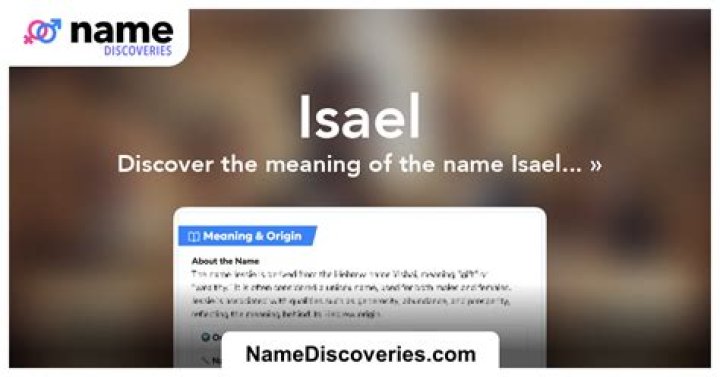 Unveiling The Meaning Of Isael: Discoveries And Insights