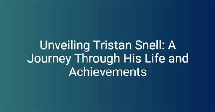Unveiling The Visionary Mind Of Tristan Snell: Technological Discoveries And Insights