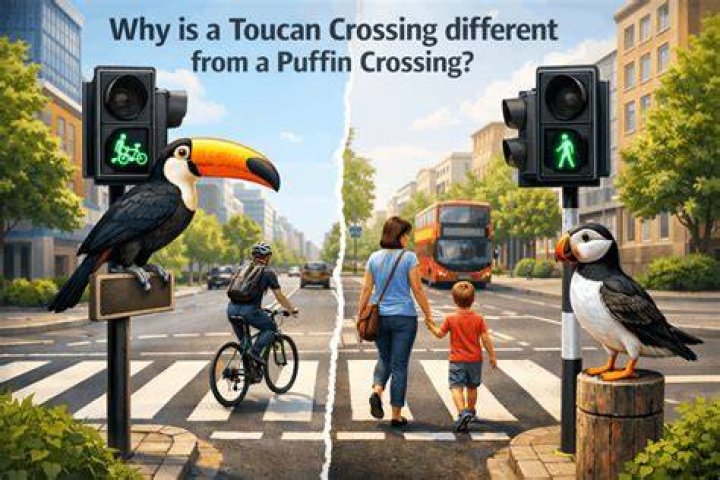 What's the difference between a pelican and toucan crossing?