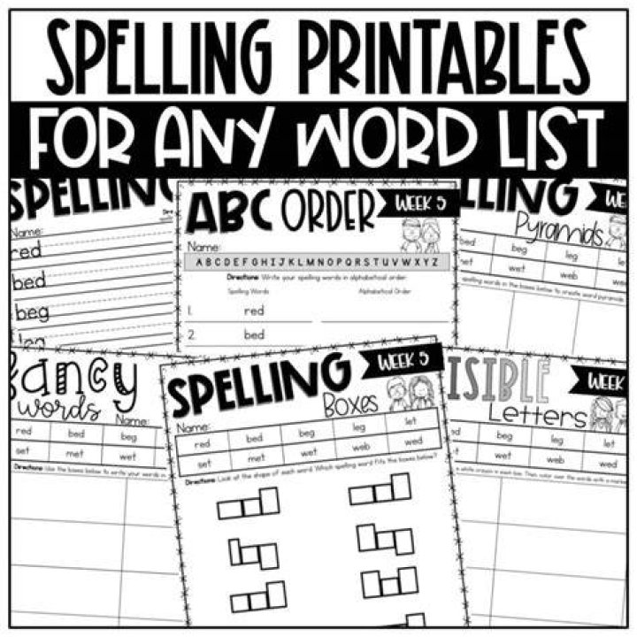 What are good spelling activities?