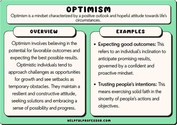 What are some examples of optimism?