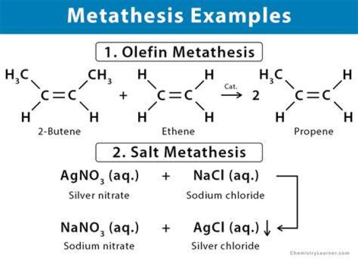 What are the examples of metathesis?