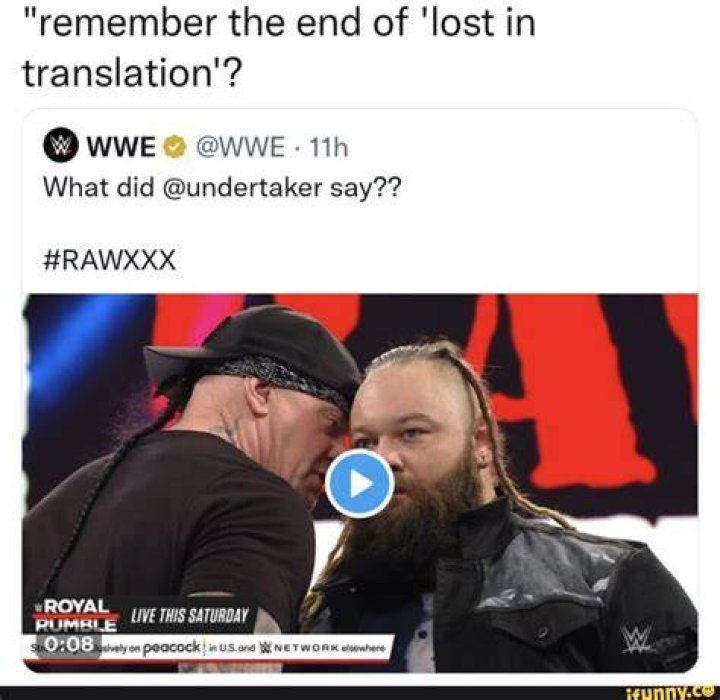 What did The Undertaker say to Bray Wyatt on Raw is 30? Trending News