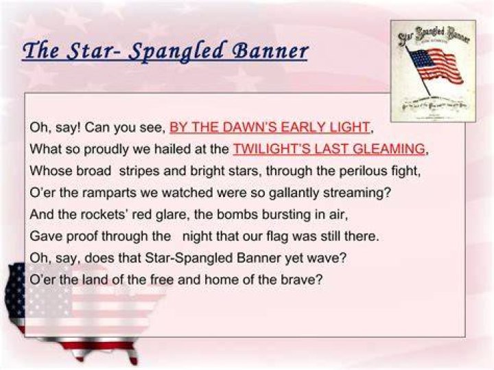 What does gallantly mean in The Star-Spangled Banner?