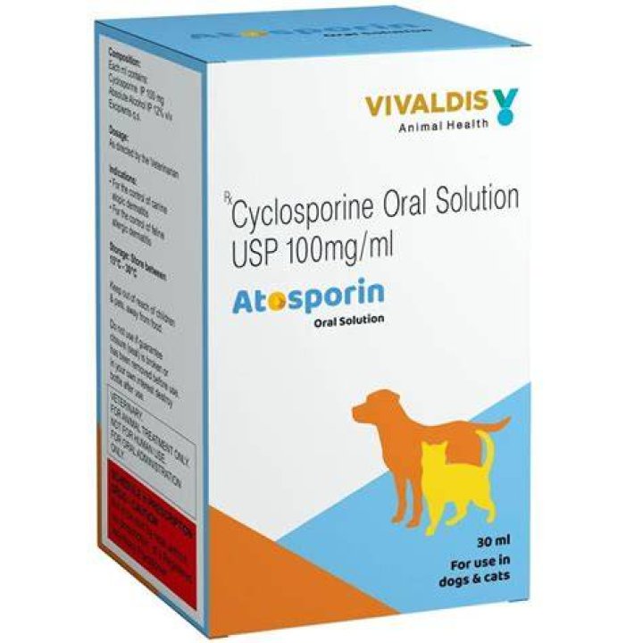 What is cyclosporine used for in animals?