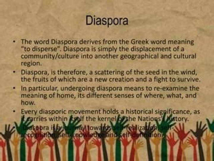 What is diasporic movement?