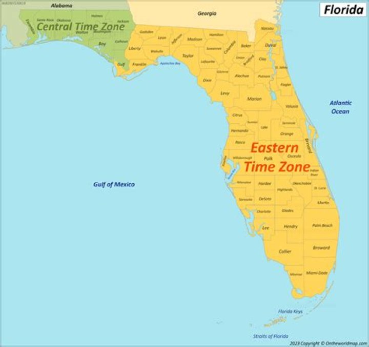 What is est now in Florida?
