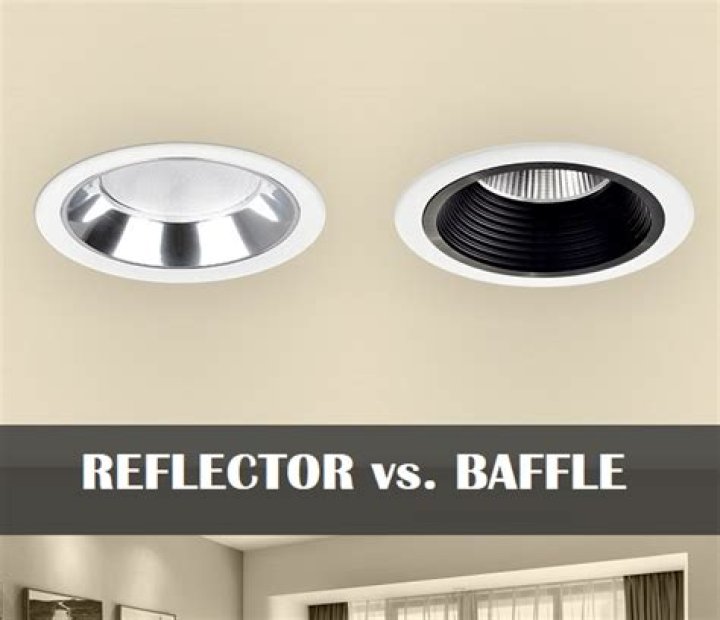 What is the difference between baffle and reflector?