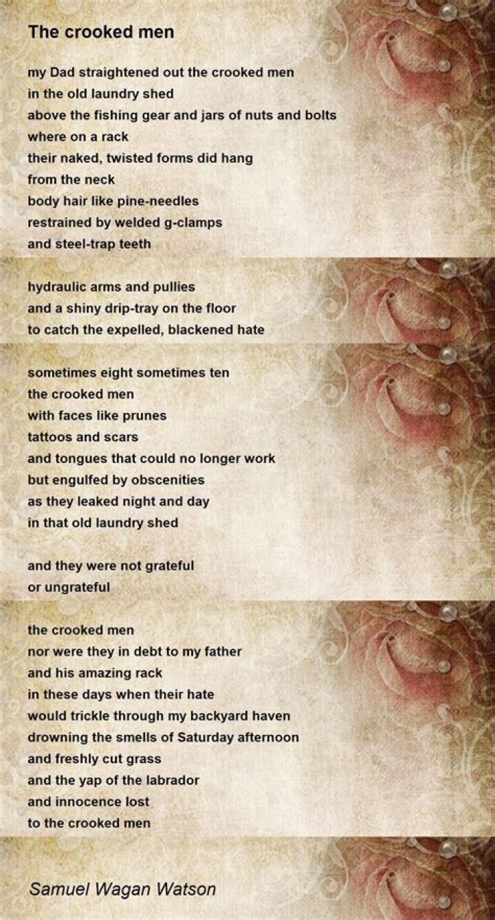 What is the meaning of The Crooked Man poem?