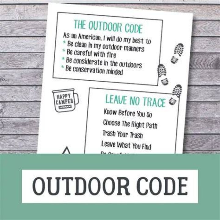 What is the Outdoor Code for kids?