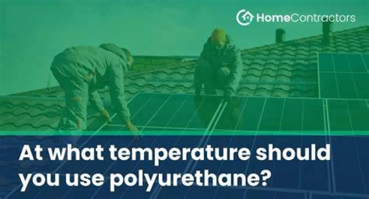 What temperature should it be to apply polyurethane?