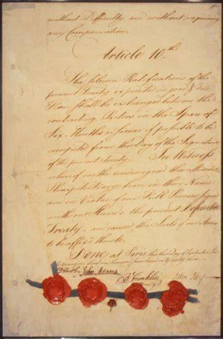 What was the Treaty of Paris 1783 quizlet?