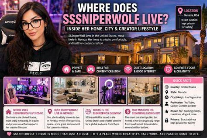 Where does SSSniperWolf Live? - SnapVibe