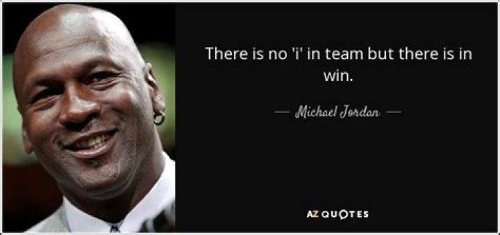 Who originally said there is no I in team?